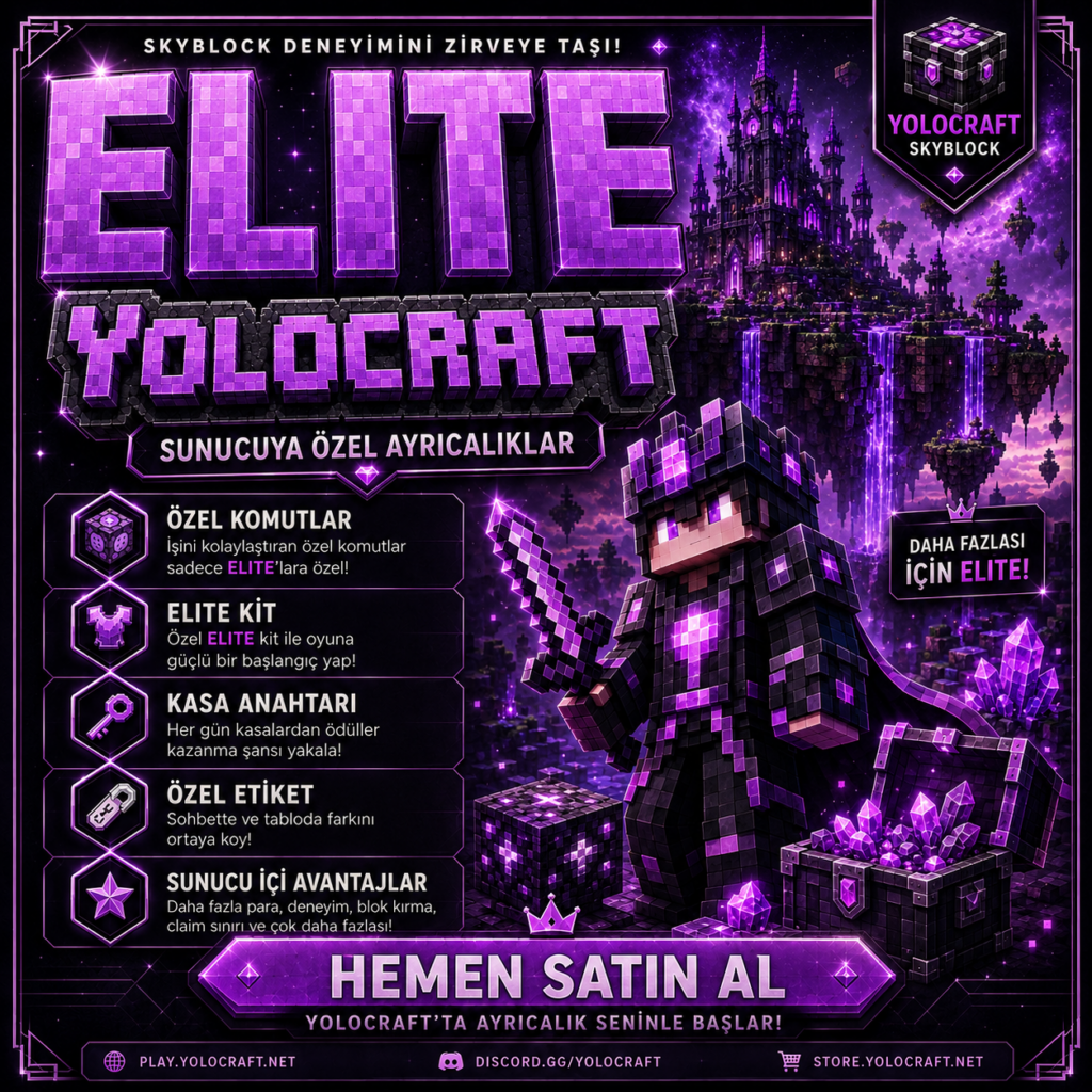 YOLOCRAFT | Elite Üyelik