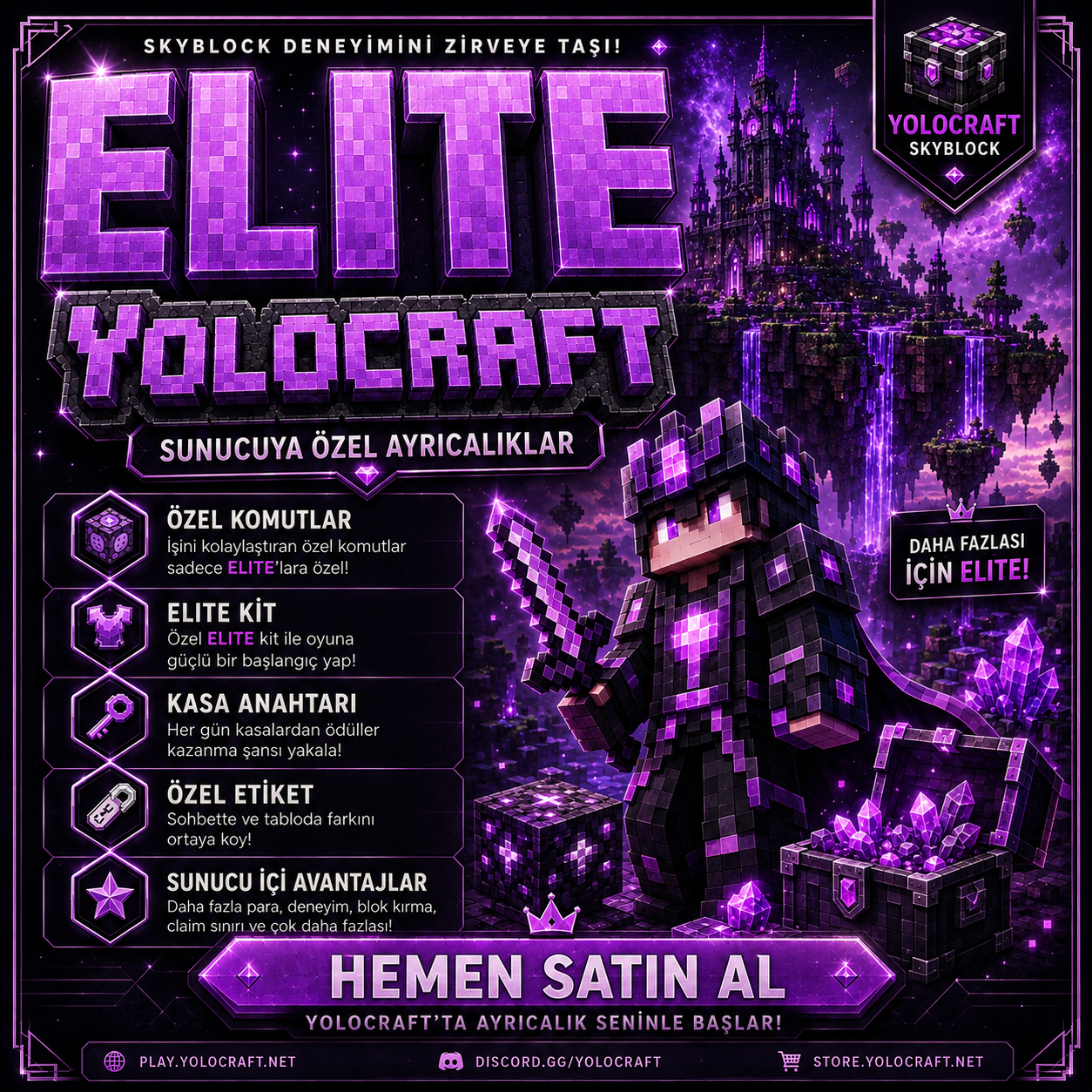 YOLOCRAFT | Elite Üyelik